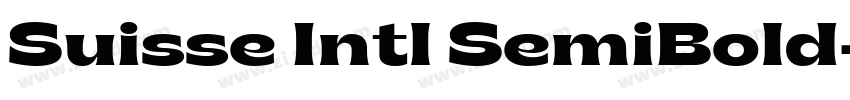 Suisse Intl SemiBold字体转换